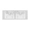 Clipsal Iconic, Styl Quad Power Point Skin with 2 extra switches, Horizontal Mount, 10A, 250V - Silver