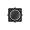 Clipsal Iconic, Styl Knob Kit, Rotary, Off-1-2-3 - Silver Shadow