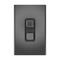 Clipsal Iconic, Styl Switch Plate Skin, Vertical/Horizontal, COOKER, 45A - Silver Shadow