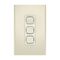 Clipsal Iconic, Styl Switch Plate Skin, Vertical/Horizontal, 3 Gang - Crowne