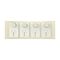 Clipsal Iconic, Styl Quad Power Point Skin, Horizontal Mount, 250V, 10A - Crowne