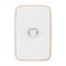 Clipsal Iconic, Essence Switch Plate Skin, 1 Gang, Vertical/Horizontal, Clip-On - Arctic White