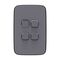Clipsal Iconic, Essence Switch Plate Skin, 4 Gang, Vertical/Horizontal, Clip-On - Ash Grey