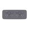 Clipsal Iconic, Essence Quad Power Point Skin with 2 extra switches, Horizontal Mount, 250V, 10A, Clip-On - Ash Grey