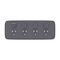 Clipsal Iconic, Essence Quad Power Point Skin, Horizontal Mount, Clip-On, 250V, 10A - Ash Grey