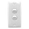 Standard Series, Flush Switch, 2 Gang, 250VAC, 10A, Intermediate Architrave - White Electric