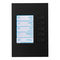 C-Bus eDLT, Wall Plate, Saturn Zen, Enhanced Dynamic Labelling Technology, 5 Key, A Series - Zen Black