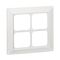 Clipsal - 56 Series, Flush Surround, 4 Gang - Resistant White Electric