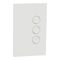 C-Bus, SpaceLogic Wall Plate, Saturn Zen, A-Series, Key Input unit, 3 keys - Zen White
