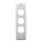 Standard Series, Flush Plate, 3 Gang, Architrave - White Electric