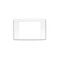 2000 Series, Flush Surround, 1 Gang, Horizontal Mount, Curved Sided, Standard Pattern - White Electric