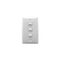 Standard Series, Flush Switch, 3 Gang, 250VAC, 10A, Standard, Vertical, PTN - White Electric