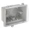 Clipsal - Mounting Accessories, Weather Protective Box, 137x110x77mm, with Clear Lid and Locking Provision - Grey