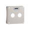 Clipsal - 56 Series, Lid, 1 Gang with 2 X 22mm Diameter Apertures. Made of Plastic & Includes Gasket - Grey