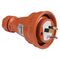 Clipsal - 56 Series, Plug Top, Straight, 3 PIN, 10A, 250V, IP66 - Resistant Orange