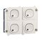 C-Bus Control and Management System, PCB and Buttons, C-Bus M/Gangs - White Electric