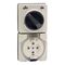 Clipsal - 56 Series, Switched Socket, Surface IP66 5 PIN 32A Less Enclosure - Resistant White Electric