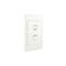 2000 Series, Flush Surround and Grid Plate, 1 Gang, Vertical/Horizontal Mount, Standard PTN - Black