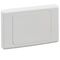 2000 Series, Flush Surround and Gridplate, Flush Surround and Gridplate, Blank, Vertical/Horizontal Mount, Standard Size - White Electric