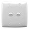 Standard Series, Flush Switch, 2 Gang, 250VAC, 10A, Large Format, Vertical - White Electric