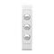 2000 Series, Flush Switches, Architrave Size, Switch 3 Gang, 250V, 10A - White Electric