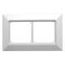 Clipsal - 56 Series, Flush Surround, 2 Gang - Grey