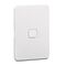 Clipsal Iconic, Switch Plate Skin, 1 Gang, Horizontal/Vertical Mount, Clip-On - Extra Vivid White