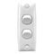 Standard Series, Flush Switch, 2 Gang, 250VAC, 10A, Architrave - White Electric