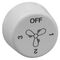 2000 Series, Fan Knob - White Electric