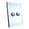 C-Bus, SpaceLogic Wall Plate, Saturn, A-Series, Key Input unit, 2 keys - Glass Finish