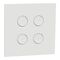 C-Bus, SpaceLogic Wall Plate, Saturn Zen, E-Series, Key Input unit, 4 keys - Zen White