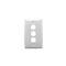 Standard Series, Flush Plate, 3 Gang, Standard - White Electric