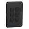 Clipsal Iconic, Switch Plate Skin, 6 Gang, Horizontal/Vertical Mount - Extra Black