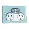 Saturn Series, Double Switch Power Point, 250V, 10A - Ocean Mist