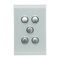 Saturn Series, Switch Grid and Cover Assembly, 5 Gang, Less Mechanism - Ocean Mist