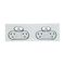 Saturn Series, Quad Switch Power Point, 250V, 10A - Ocean Mist