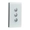 Saturn Series, Switch Grid and Cover Assembly, 3 Gang, Less Mechanism - Ocean Mist