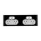 Saturn Series, Quad Switch Power Point, 250V, 10A - Espresso Black