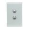 Saturn Series, Switch Cover, 2 Gang - Ocean Mist