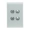 Saturn Series, Switch Cover, 4 Gang - Ocean Mist