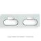 Saturn Series, Cover Socket Outlet, Twin switched, Extra switch aperture, Horizontal - Espresso Black