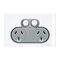 Saturn Series, Double Switch Power Point, 250V, 10A - Pure White