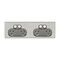 Saturn Series, Quad Switch Power Point, 250V, 10A - Horizon Silver