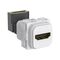 Clipsal Iconic, HDMI 1.4 Female Connector, Angled - Translucent