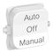 Pro Series, Rocker Toggle, 3-pos AUTO-OFF-MANUAL - Extra Vivid White