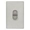 Saturn Series, Flush Switch, 1 Gang, 250V, AC,45A, push-button - Horizon Silver
