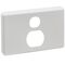 Classic C2000 Series, Socket Outlet Cover Plate, Vertical Mount for Single Switched Socket, Old Design - White Electric