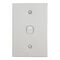 Metal Plate Series, Flush Switch, 1 Gang 250VAC 10A, Range, BSL Style, Standard, Vertical - Black