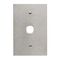 Metal Plate Series, Switch Grid Plate and Cover, 1 Gang, BSL Style, Less Mechanism, Over Size - Black