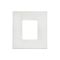 Medilec, Flush Mount Metal Plate, 1 Gang Fascia, Stainless Steel